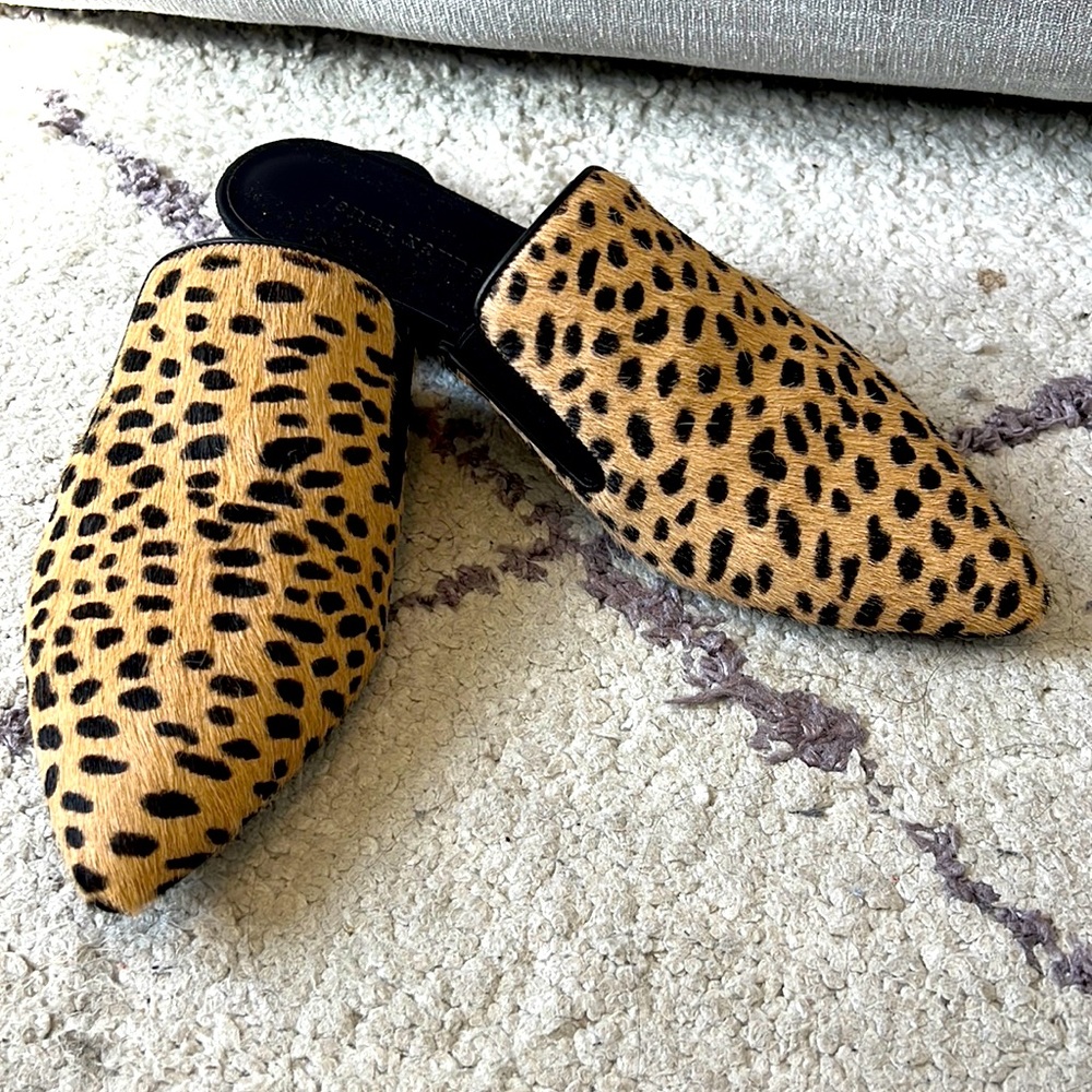 Jenni Kayne Cheetah Pony Hair Mule